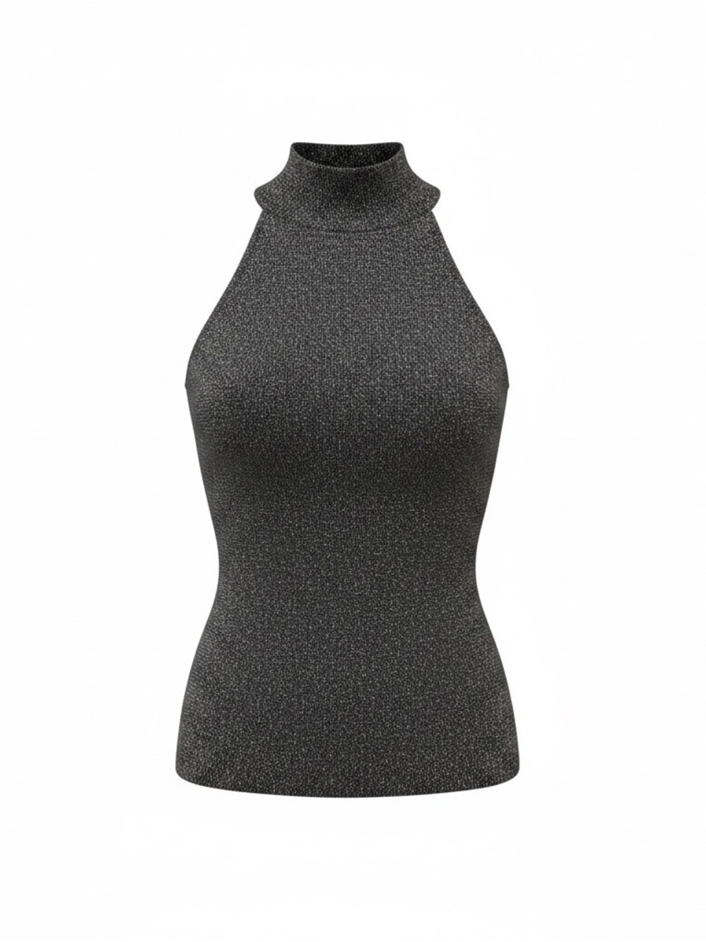 H&M silver metallic knit 🧶 halter top